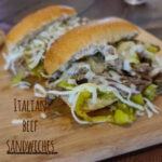 Easy Crockpot Italian Beef Sandwiches